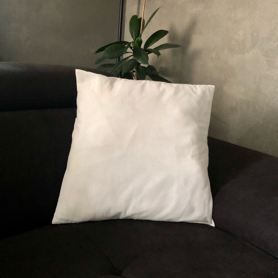 Housse de coussin coton recyclé